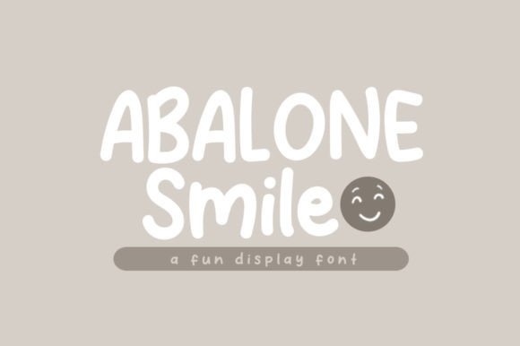 Abalone Smile: A Playful Display Font for Brands