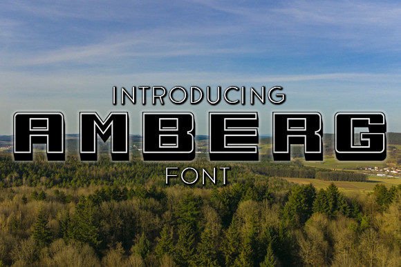 Amberg: A Bold 3D Display Font for Branding