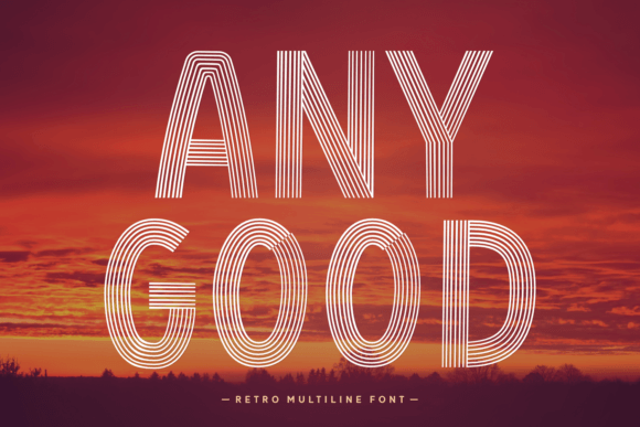 Any Good: A Retro Display Font for Bold Marketing
