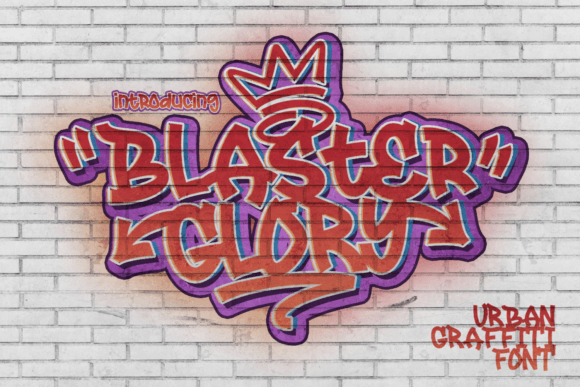 Blaster Glory: The Urban Display Font for Bold Branding