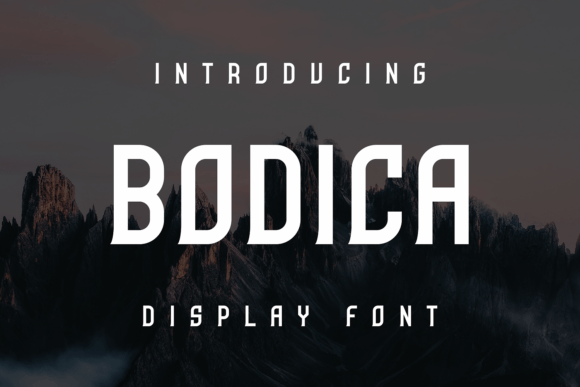 Bodica: A Premium Display Font for Brand Identity