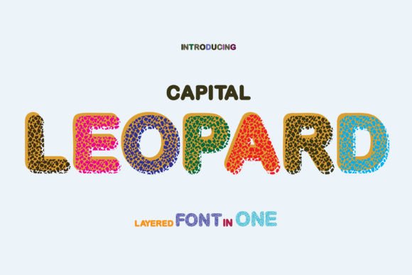 Capital Leopard: A Bold Display Font for Makers