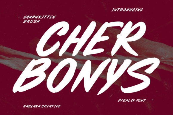 Cherbonys: A Brush-Slanted Display Font for Editorial Design