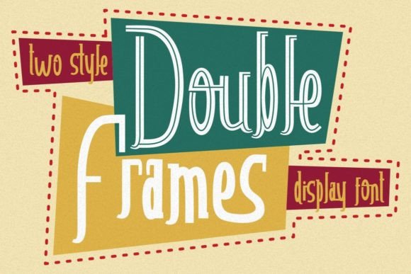 Double Frames: A Bold Display Font for Marketers