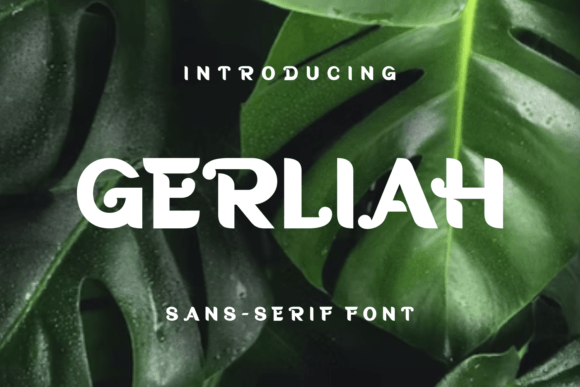 Gerliah: A Unique Display Font for Modern Web Design