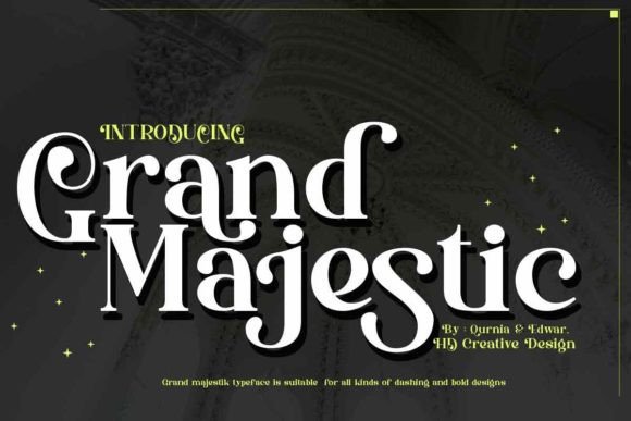 Grand Majestic: A Premium Display Font for Branding