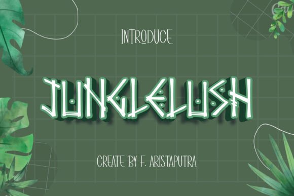 Junglelush: A Distinct Display Font for Bold Branding