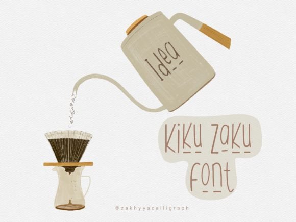 Kiku Zaku: A Playful Display Font for Editorial Design