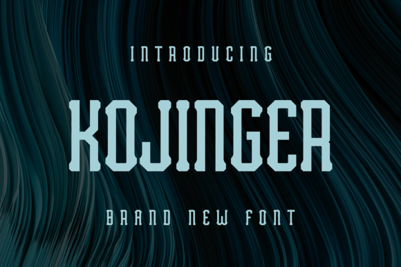 Kojinger: A Unique Display Font for Crafters