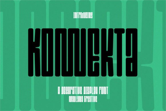 Konnekta: A Fresh Display Font for Crafters
