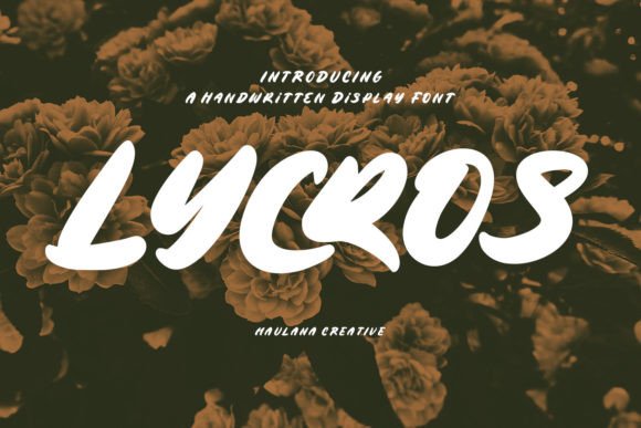 Lycros: A Distinct Handwritten Display Font for Web Design