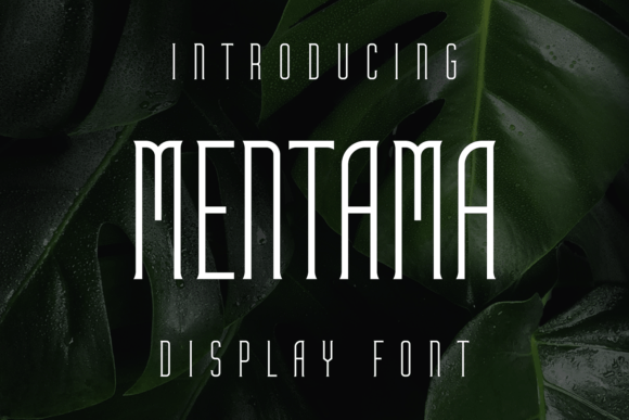Mentama: A Unique Display Font for Makers
