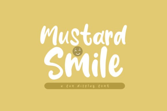 Mustard Smile: A Playful Display Font for Crafters