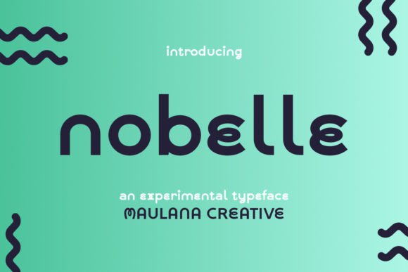 Nobelle: A Fun and Casual Display Font for Brand Identity