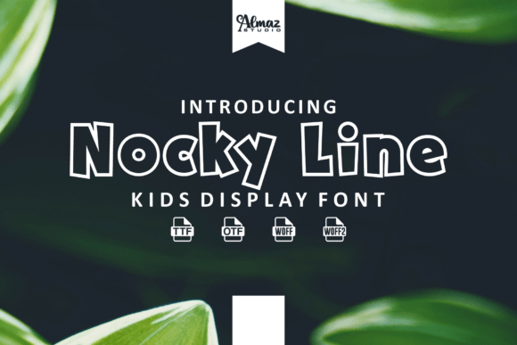 Nocky Line: A Playful Display Font for Branding