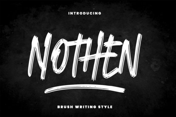 Nothen: A Modern Handwritten Display Font for Web