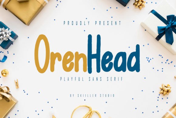 Orenhead: A Playful Display Font for Creative Branding