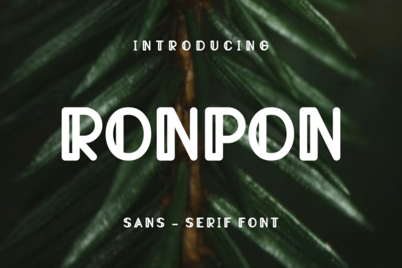 Ronpon: A Unique Display Font for Bold Branding