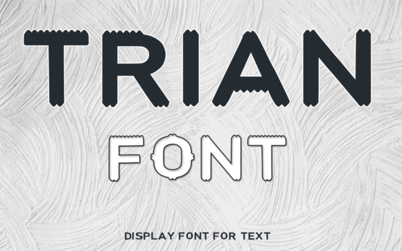 Trian: A Geometric Display Font for Modern Editorial Design
