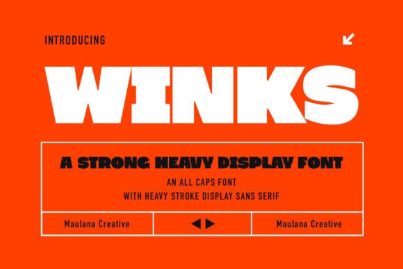 Winks: The Bold Display Font for Scroll-Stopping Marketing