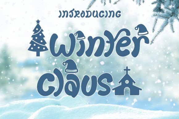 Winter Claus: A Festive Display Font for Editorial Design