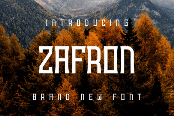 Zafron: A Unique Display Font for Modern Web Design